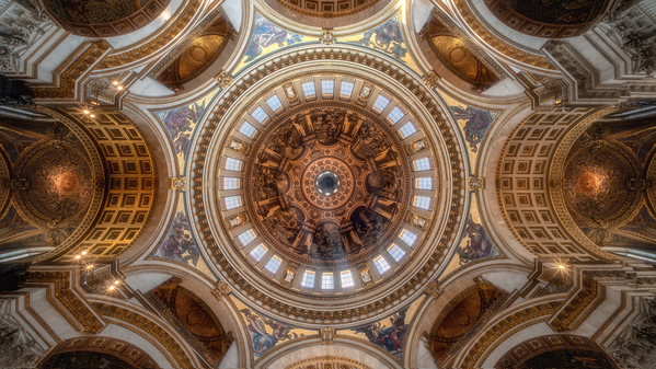 St. Paul’s Cathedral Dome | London Baroque Ceiling Photography Print