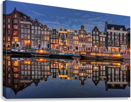 Amsterdam Canals  Canvas Print