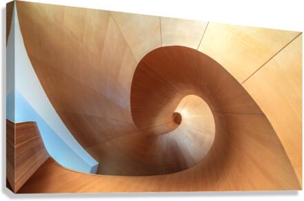 Modern Spirail Stairs  Canvas Print