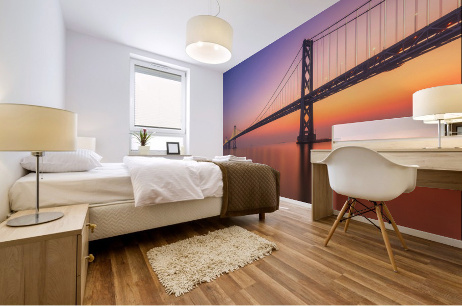 Bay Bridge Sunrise Mural print