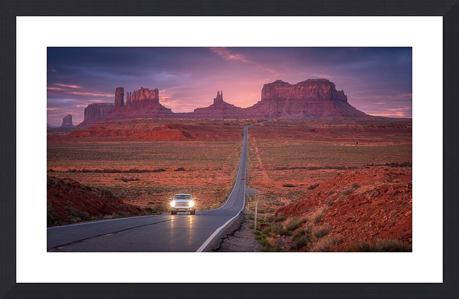 Monument Valley Roadtrip  Framed Print Print