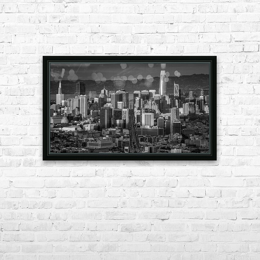 The City San Francisco HD Sublimation Metal print with Decorating Float Frame (BOX)